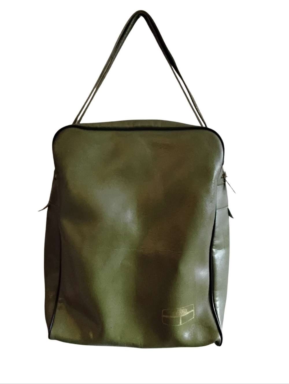 Vintage Thermos Olive Green Picnic Shoulder Bag